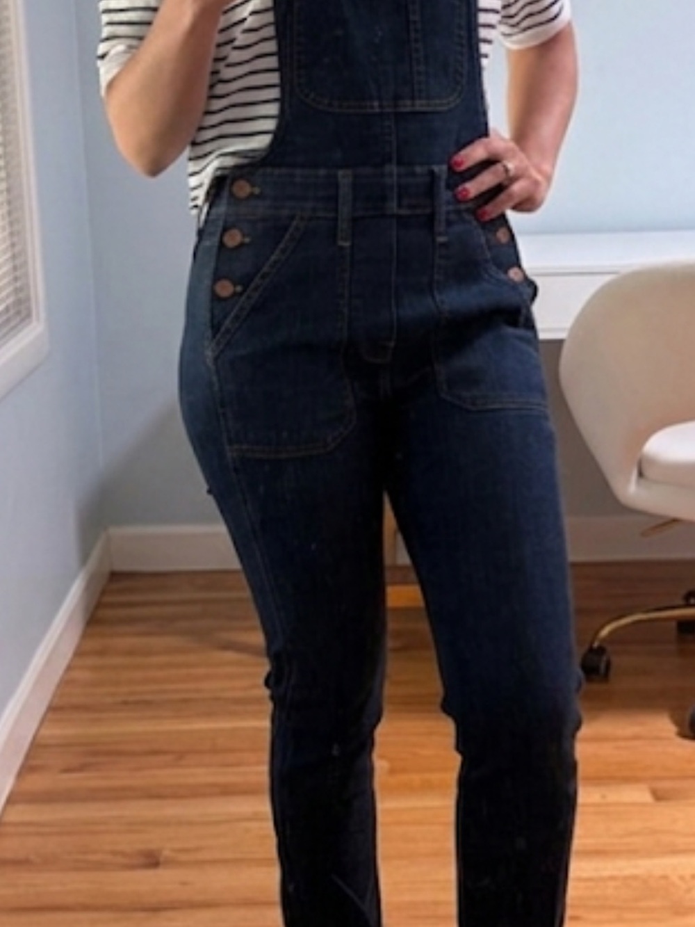 Madewell Dark Blue Denim Women's Overalls